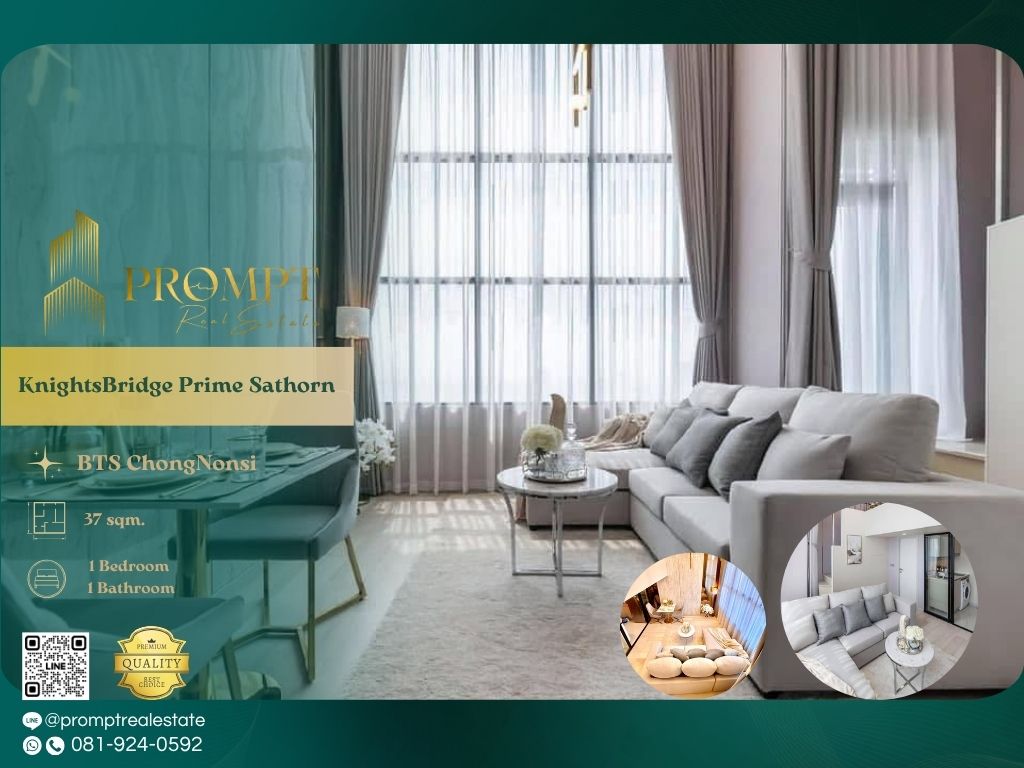 For RentCondoSathorn, Narathiwat : KL05036 - KnightsBridge Prime Sathorn :  ไนท์บริดจ์ ไพร์ม สาทร - BTS ChongNonsi / RajamangalaUniversityofTechnology / CentralRama3