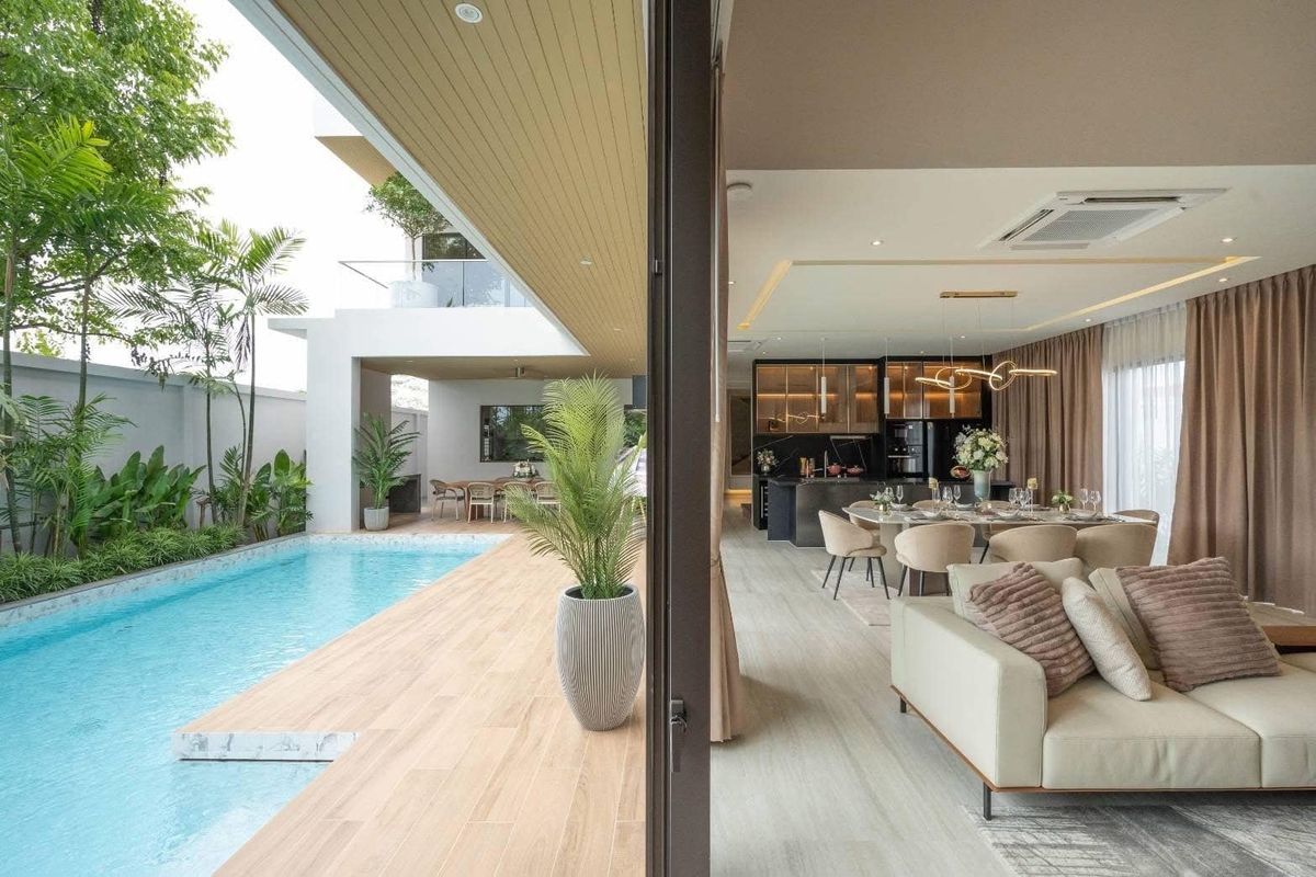 For SalePinklao, Charansanitwong : Luxury house, Ratchaphruek with Pool Villa, fully decorated with both outstanding roles 🔖 39 million