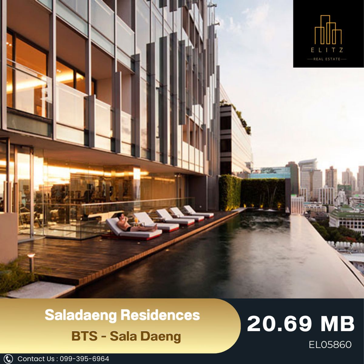 For SaleCondoSilom, Saladaeng, Bangrak : ✨ Rare Unit Alert, a luxury condo on a quiet location, Saladaeng Residences, is the owner.