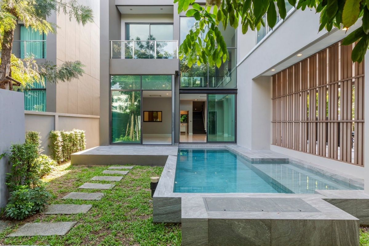 For SaleHouseVipawadee, Don Mueang, Lak Si : 🔥 Sell loss !! 3 -story luxury house with private elevator 📍 The Gentry Vibhavadi Project