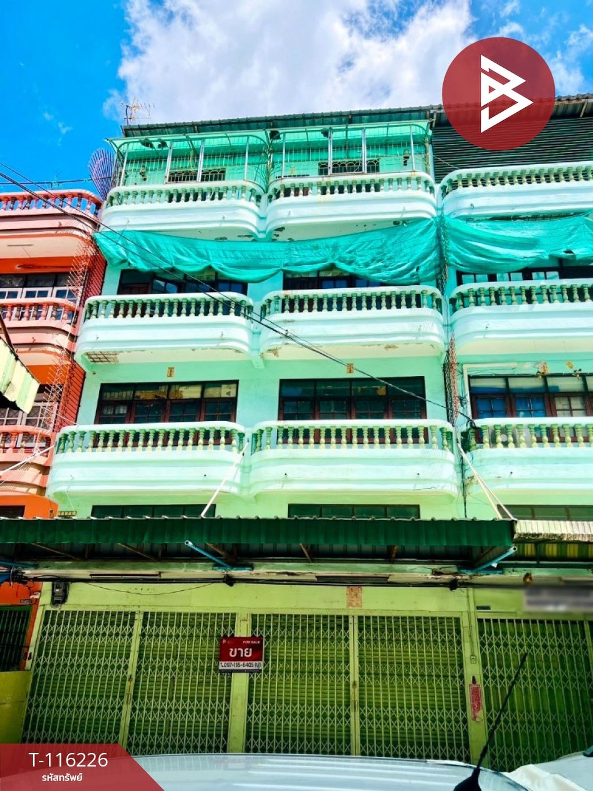 For SaleShop HouseRathburana, Suksawat : Commercial building for sale Soi Pracha Uthit 27, area 31.2 sq.warat Burana, Bangkok