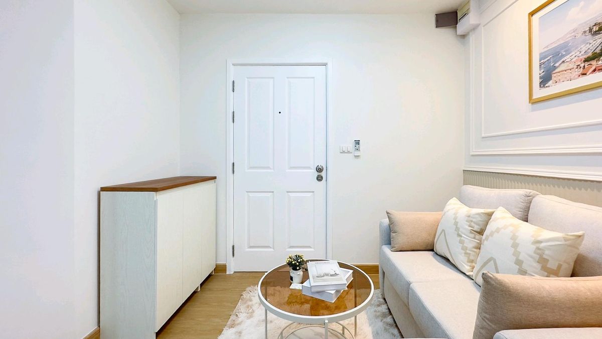 For SaleCondoLadprao101, Happy Land, The Mall Bang Kapi : Not small! 😍🤩 The room is beautiful than the price. At Ladprao 101💚💚 & quot; plum condo Ladprao 101 & quot; Near MRT🚅