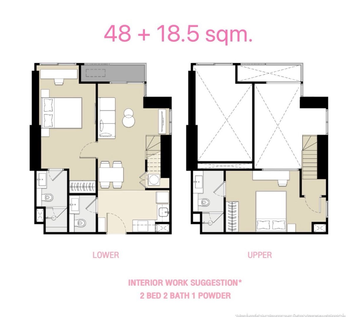 For SaleCondoSilom, Saladaeng, Bangrak : 🔥🔥 Urgent !! Selling 2 BED 2 Bath 2, Parking 67 SQM.