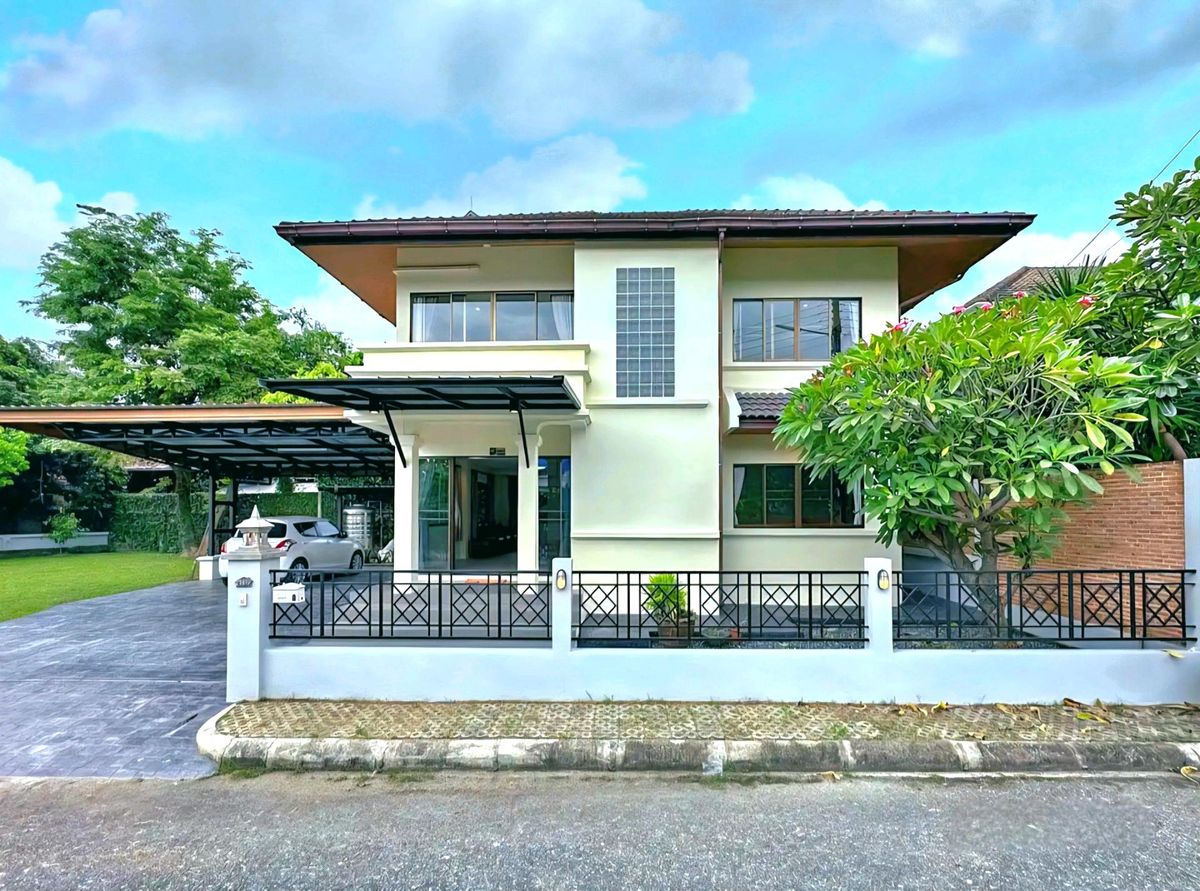 ให้เช่าบ้านเชียงใหม่ : 🏡บ้านสวนให้เช่าพื้นที่กว้างใกล้กาดรวมโชค เซ็นเฟส สันทราย กาดสามแยก เข้าเมือง 15 นาที