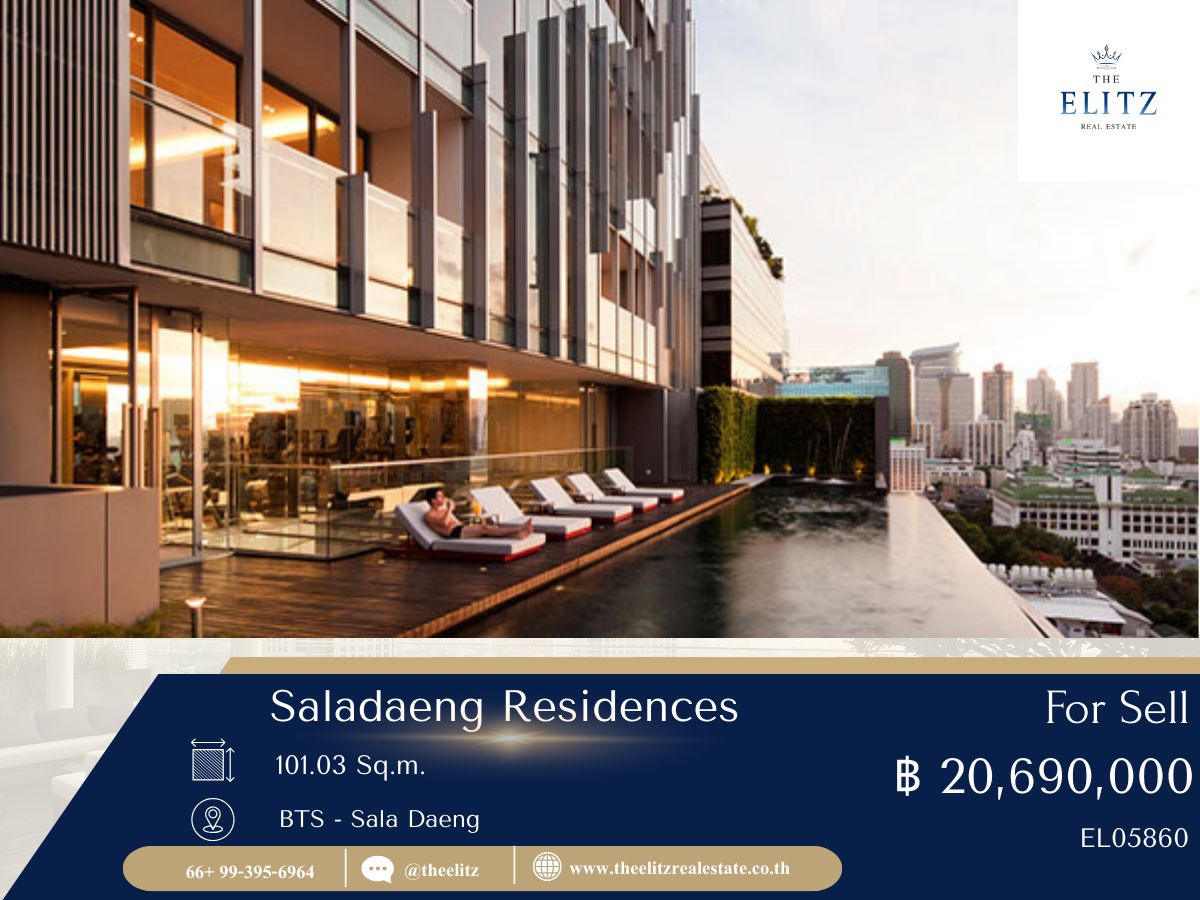 For SaleCondoSilom, Saladaeng, Bangrak : ✨ Rare Unit Alert, a luxury condo on a quiet location, Saladaeng Residences, is the owner.