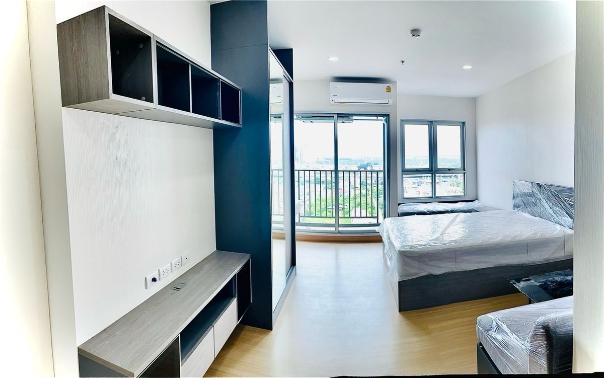 For RentCondoSamut Prakan,Samrong : Next to the 26th floor of the electric train, 30 sqm. Ready to enter 18/7/2015 | Not affected the earthquake. Hurry to reserve a special promotion !! Furniture+ complete electrical appliances