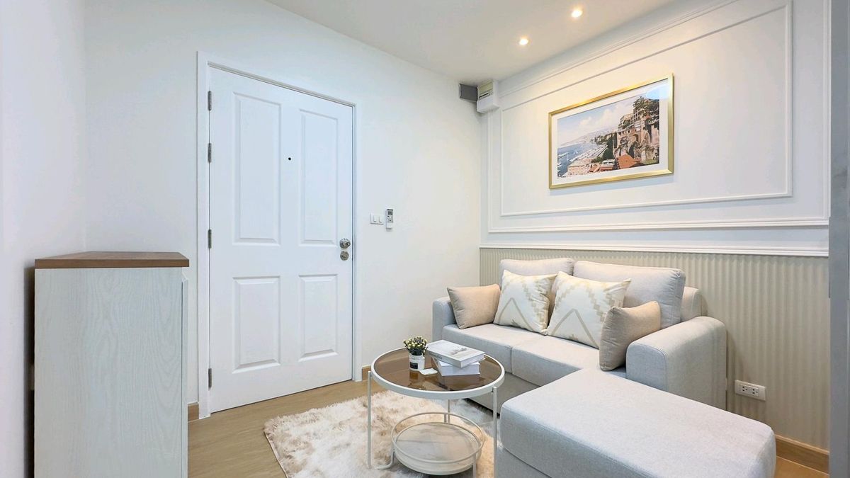 For SaleCondoLadprao101, Happy Land, The Mall Bang Kapi : Not small! 😍🤩 The room is beautiful than the price. At Ladprao 101💚💚 & quot; plum condo Ladprao 101 & quot; Near MRT🚅