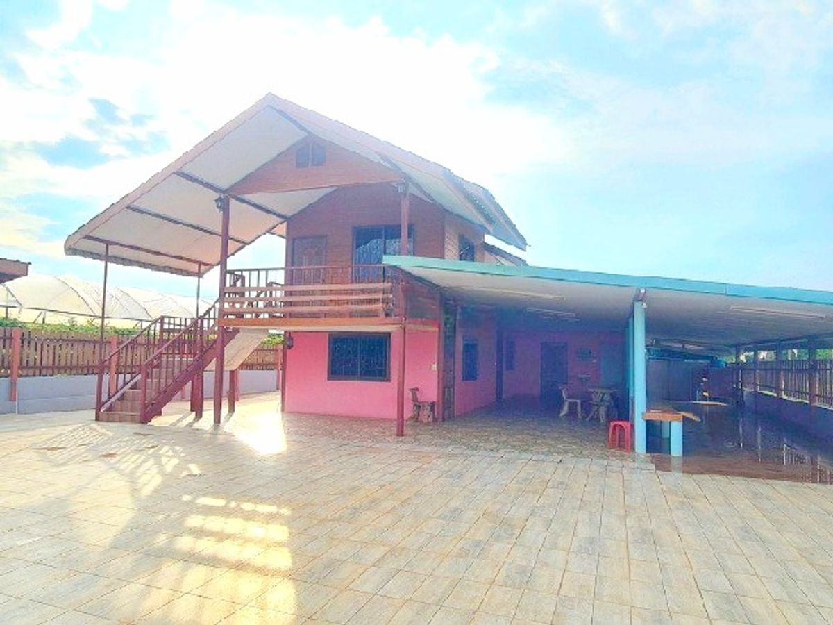 For RentHousePak Chong KhaoYai : BigC Lotus PakChong 5.9km. PakChong Night Market 5.9km. For rent 2-storey vineyard house 152sq.w.