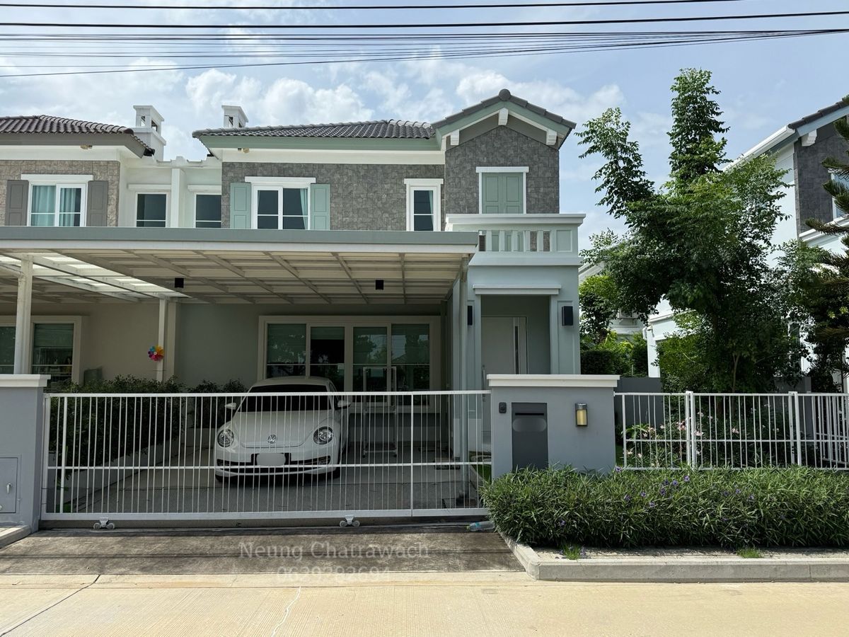 For RentHouseBangna, Bearing, Lasalle : ✅Twin House for Rent @ Anya Bangna–Ramkhamhaeng 2 | Garden View
