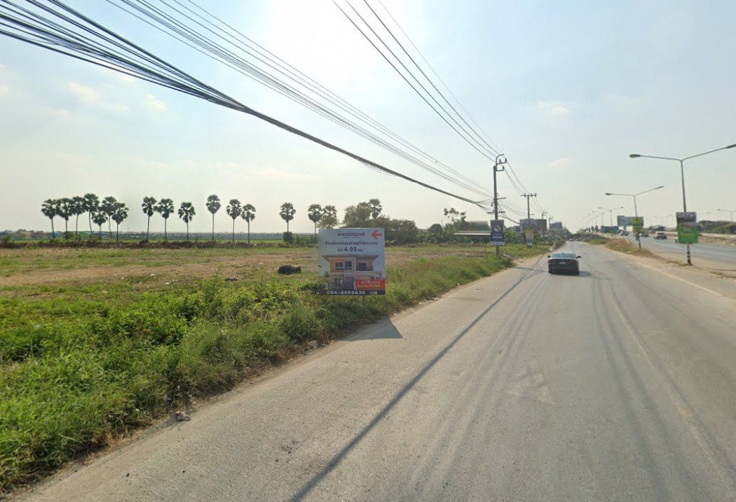 For SaleLandNonthaburi, Bang Yai, Bangbuathong : Land for sale on Nonthaburi-Bang Bua Thong Road, 17 rai 13 sq w, suitable for business DD