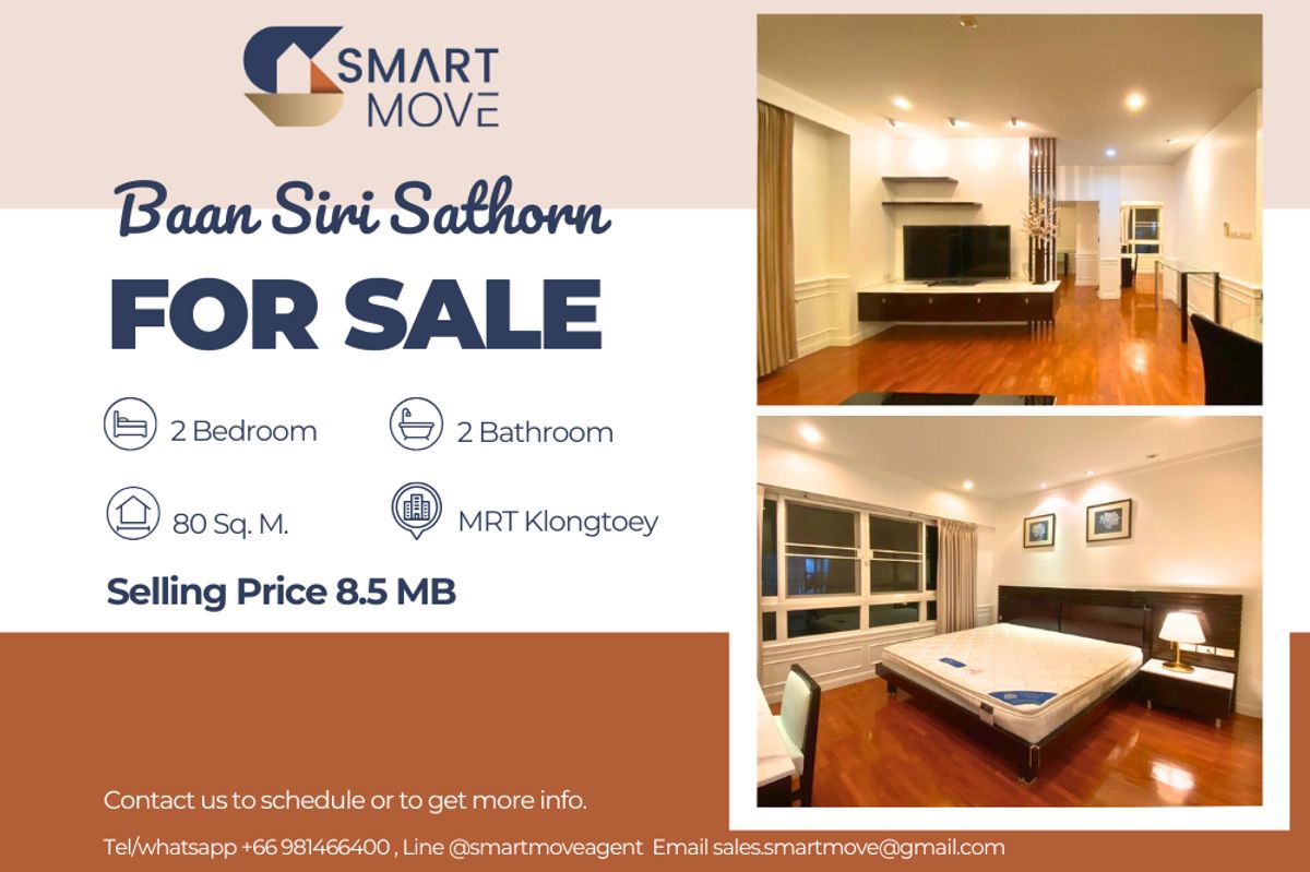 ขายคอนโดสาทร นราธิวาส : 🔥 ขายพร้อมผู้เช่า !!🔥 Code C20221203721..........Baan Siri Sathorn, 2 ห้องนอน, 2 ห้องน้ำ, แต่งครบ, ราคาพิเศษ!!📣📣