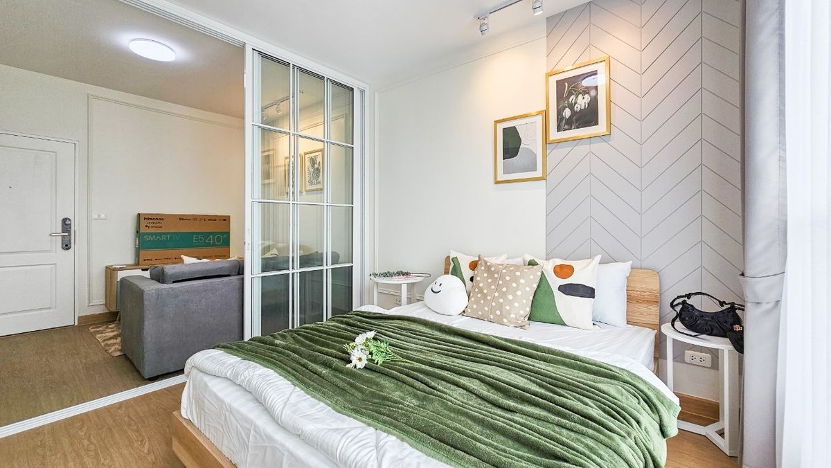 For SaleCondoSeri Thai, Ramkhamhaeng Nida : 624 Condo Lat Phrao Condo near The Mall Bangkapi, only 3 minutes near the train.
