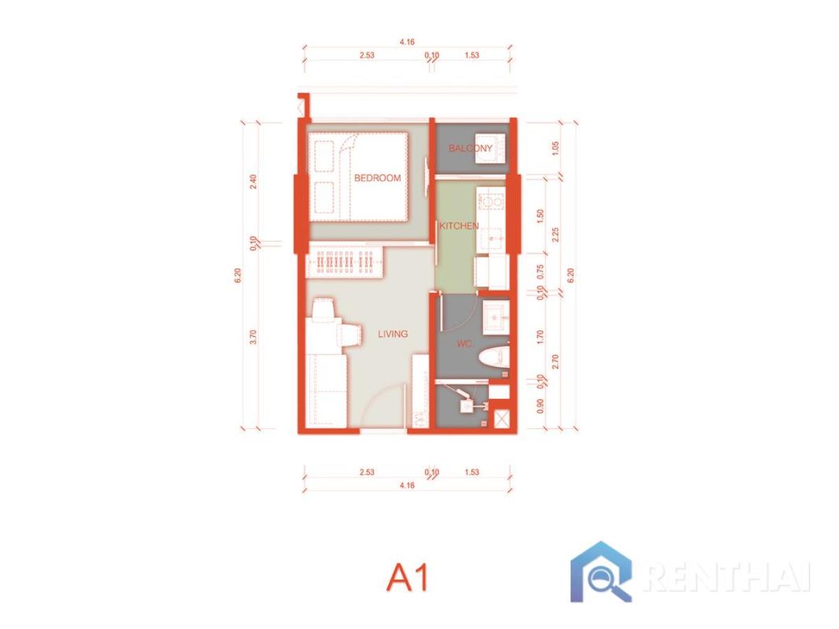 ขายคอนโดภูเก็ต : คอนโดใหม่ใกล้หาดบางเทา ห้องสวย แต่งครบ