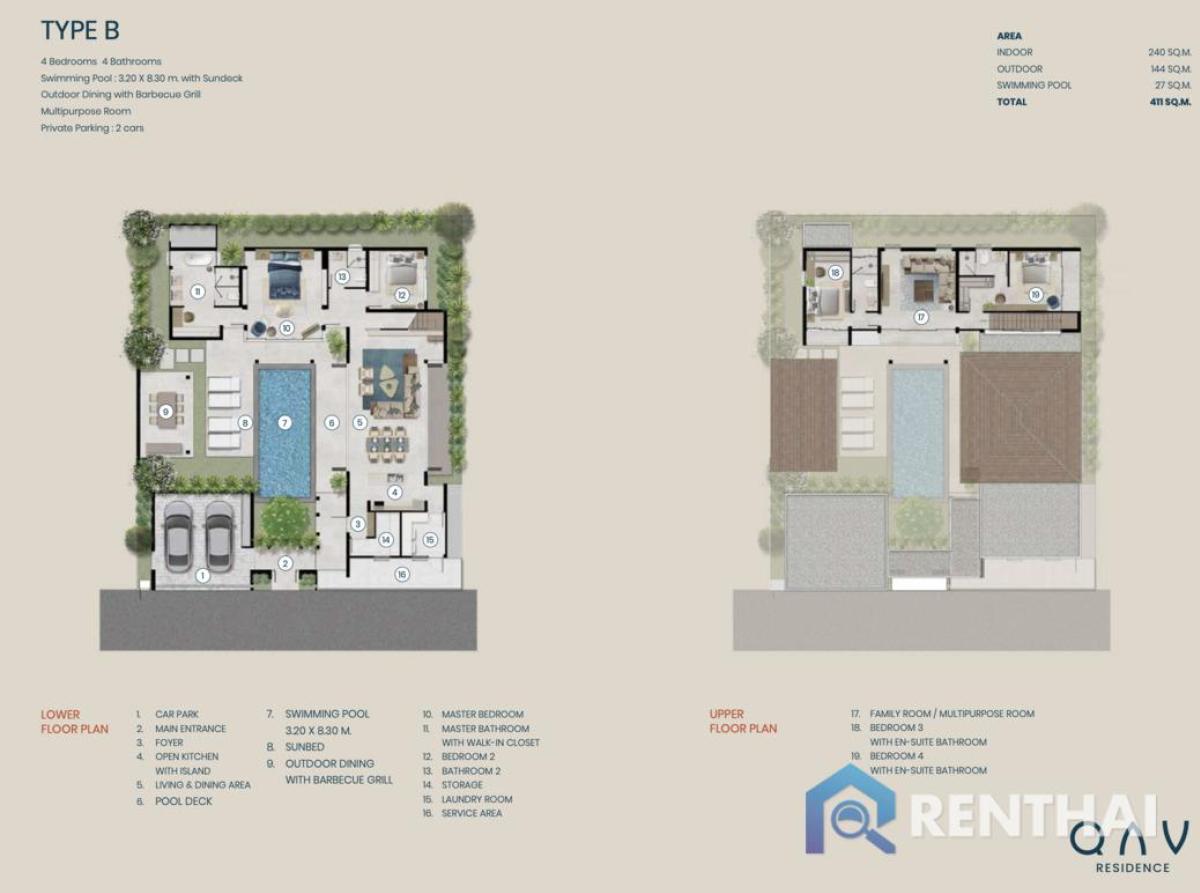 For SaleHousePhuket : For sale villa  at QAV Residence