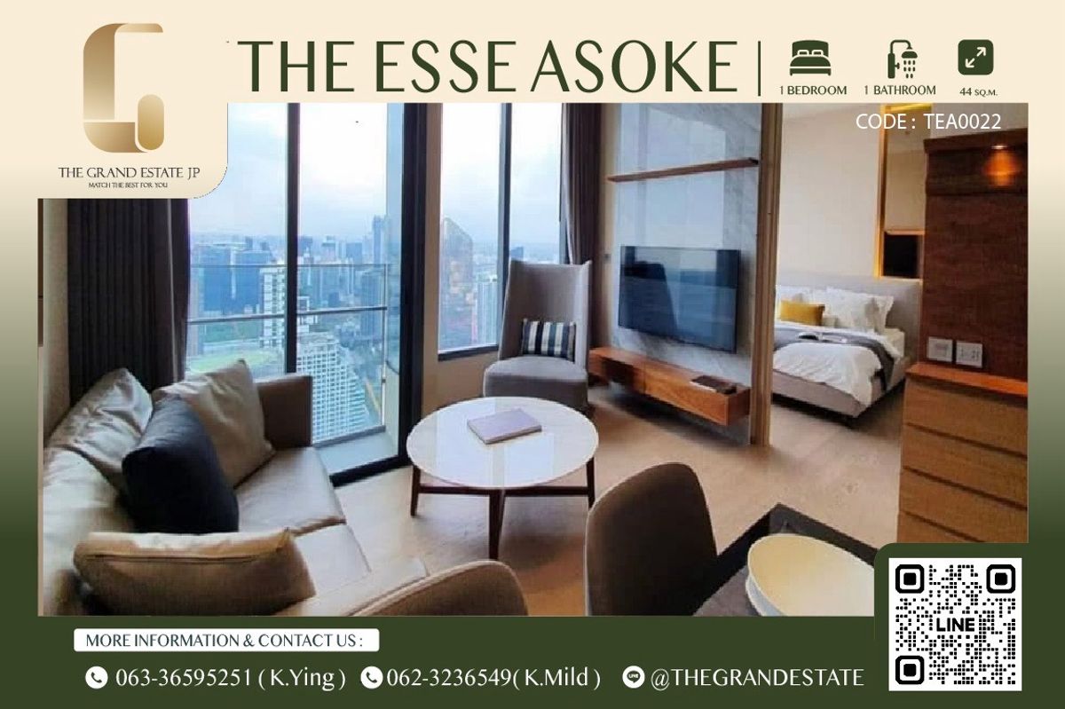 For RentCondoSukhumvit, Asoke, Thonglor : ⭐️The Esse Asoke⭐️ Super Luxury luxury condo in the heart of Asoke - Near BTS, MRT