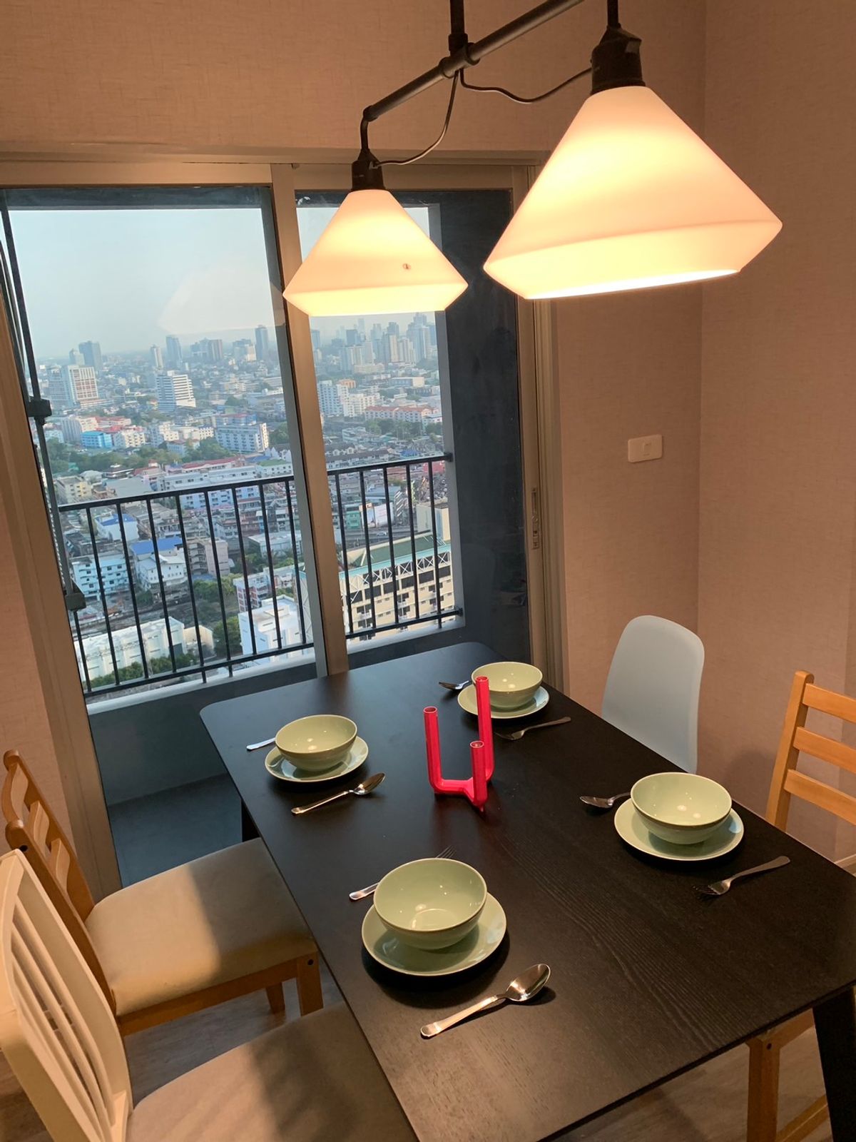 For RentCondoRama9, Petchburi, RCA : Rent PLUM Condo Ramkhamhaeng Station 2 Bedroom, 46 sqm area, 30th floor