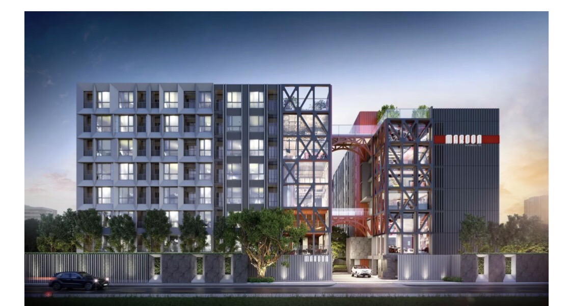 For SaleCondoRatchadapisek, Huaikwang, Suttisan : 🏢💥ขายดาว์น คอนโด มา รูน รัชดา 32 (Maroon Ratchada 32) Row Rise 8 ชั้น ติดถนน ซอยตรงข้ามศาลอาญา