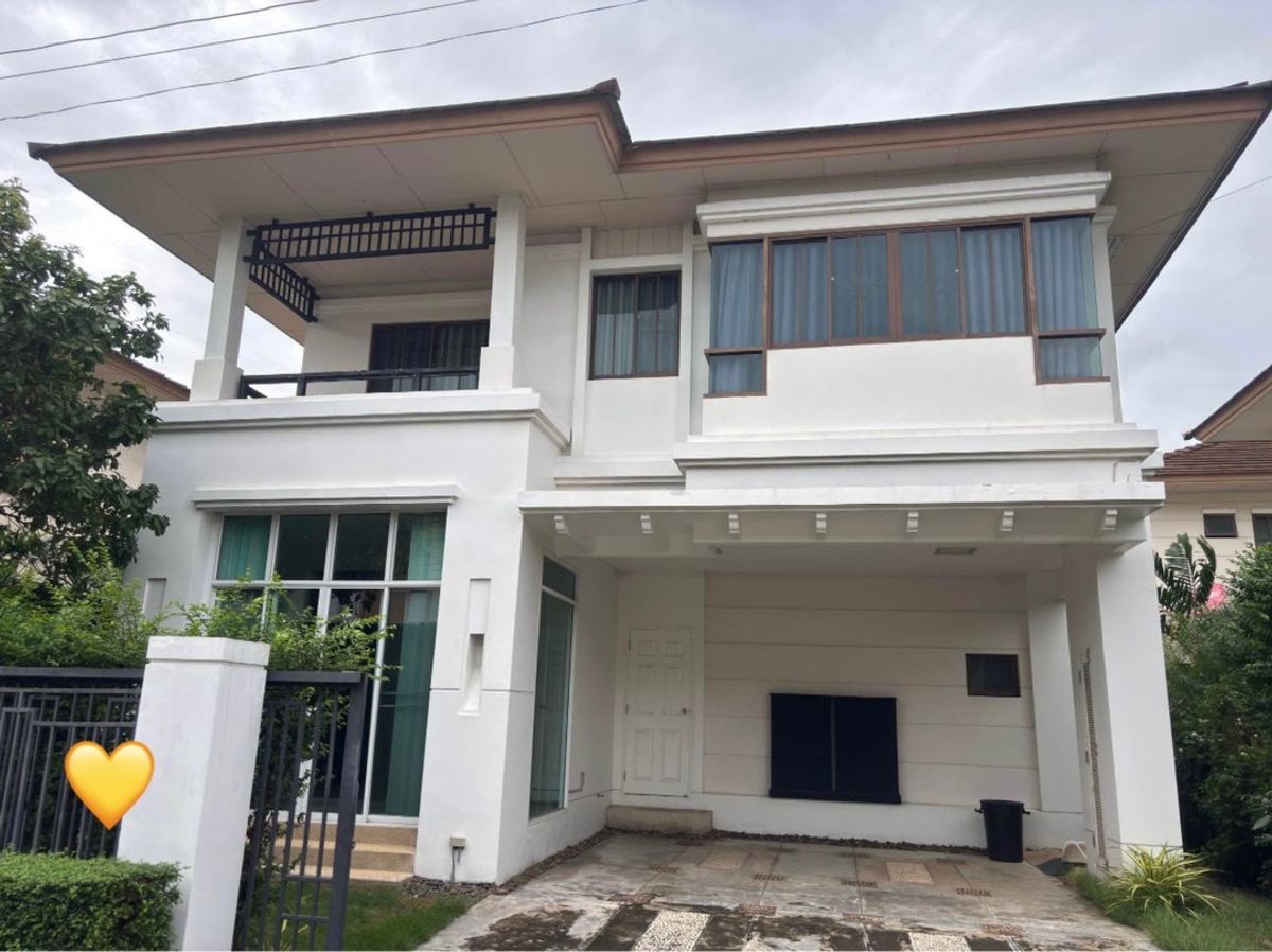 ให้เช่าบ้านบางนา แบริ่ง ลาซาล : ให้เช่าบ้านเดี่ยว เศรษฐสิริ บางนา – วงแหวน (กม.7) หลังเมกาบางนาเพียง 200 เมตร ใกล้ IKEA / ทางด่วน แอร์ 5 ตัว / พื้นที่ 54 ตร.วา / บ้านตกแต่งพร้อมเข้าอยู่ เช่าเพียง 55,000 บาท/เดือน
