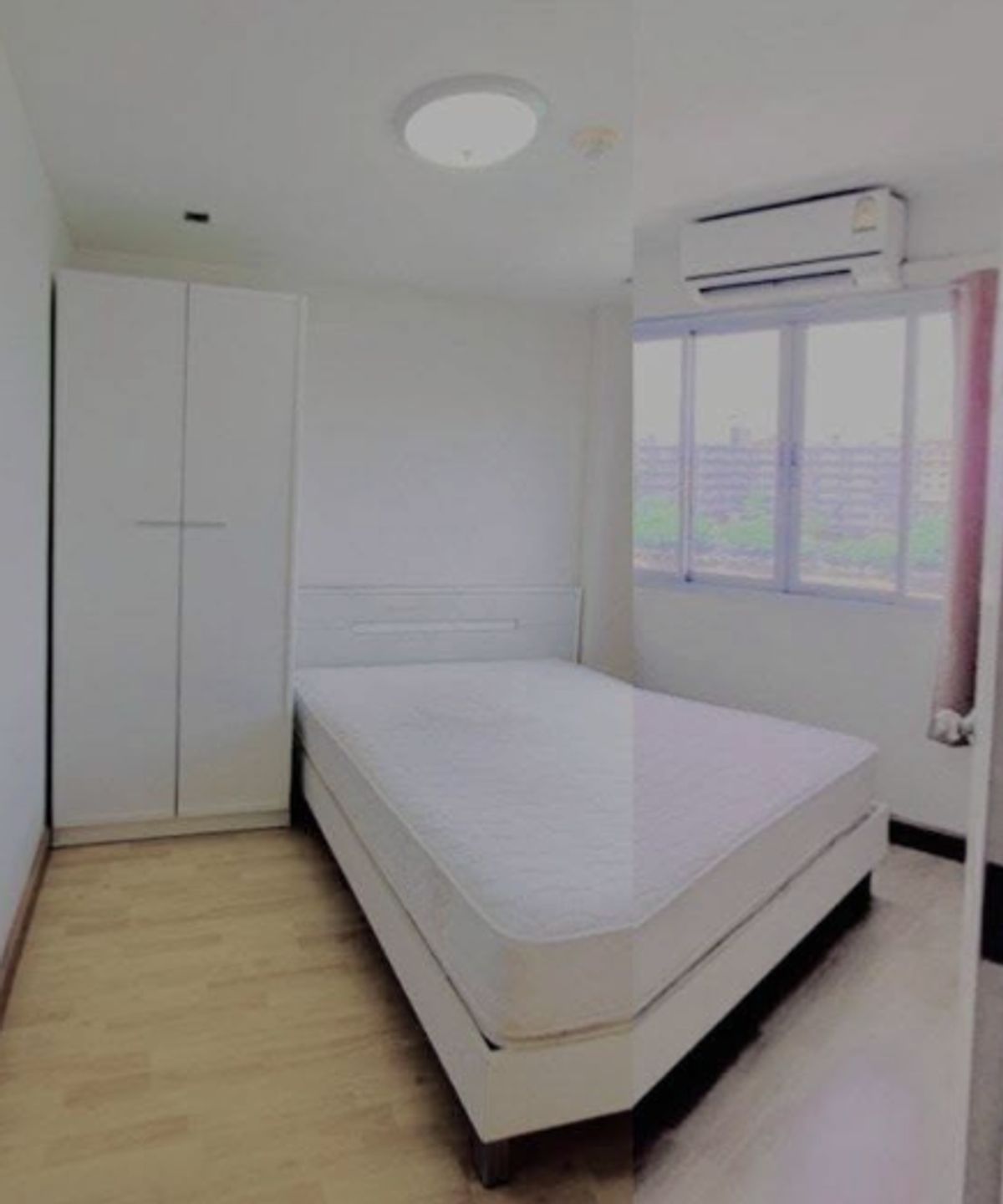 For RentCondoRamkhamhaeng, Hua Mak : Rental of Lumpini Bodindecha Ramkhamhaeng Building D4, 7th floor, 2 air conditioners, beautiful view, close to Seven, walk to the clay, 8000 baht/drop