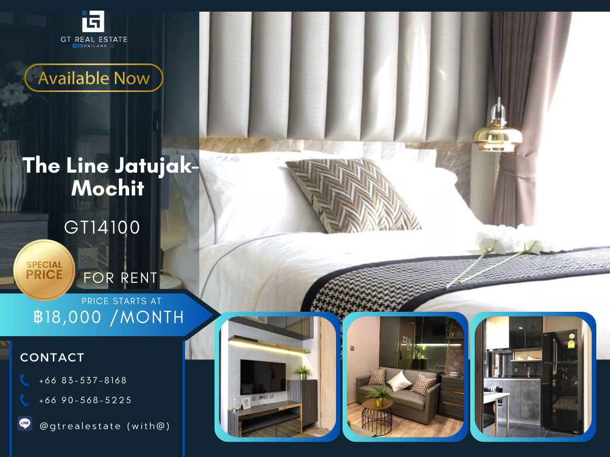 For RentCondoSapankwai,Jatujak : The Line Jatujak-Mochit Condo is convenient to travel near the BTS Skytrain. There is a beautiful furniture shuttle. Ready !!