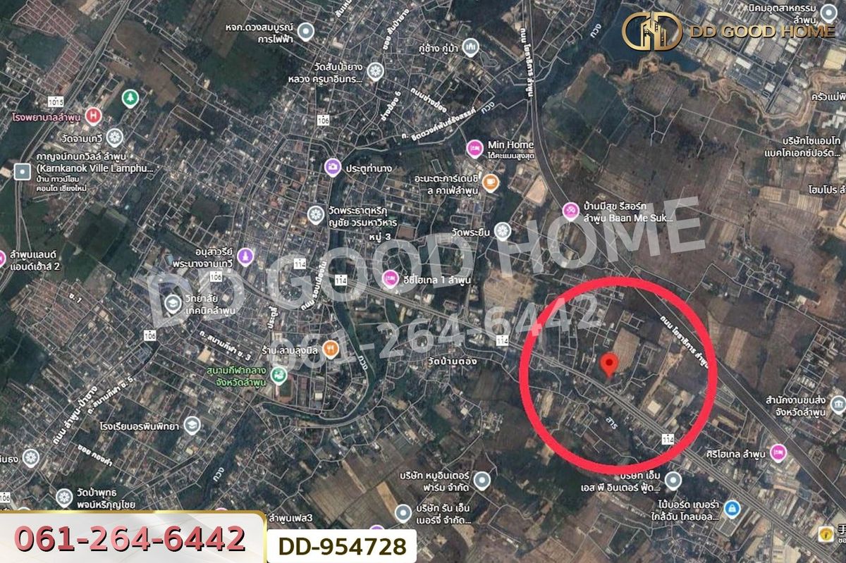 ขายที่ดินลำพูน : DD-954728 ที่ดินเมืองลำพูน 1 ไร่ 236 ตร.ว. ลำพูน ใกล้โกลบอลเฮ้าส์
