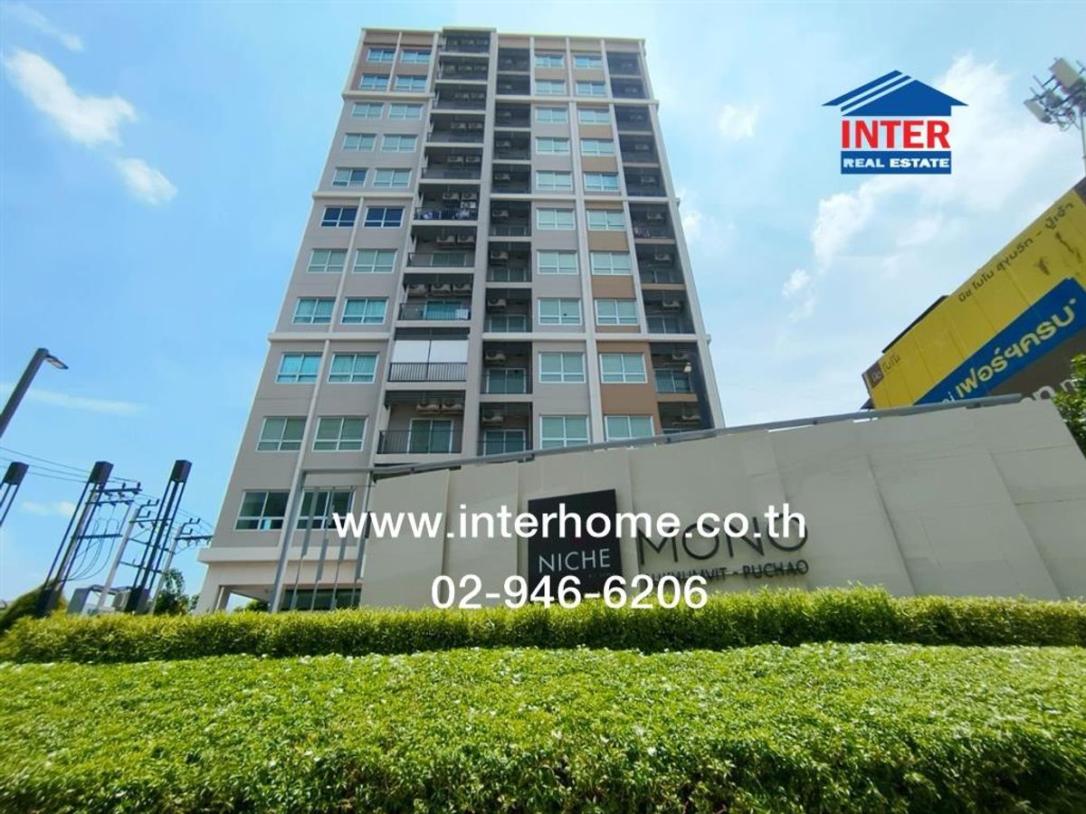 For SaleCondoSamut Prakan,Samrong : Condominium 37.35 sq.m. Nicho Mono Sukhumvit - Grandfather Chao near BTS Pu Chao Soi Sukhumvit 115, Sukhumvit Road, Grandfather Chao Samingphrai Road Mueang Samut Prakan, Samut Prakan