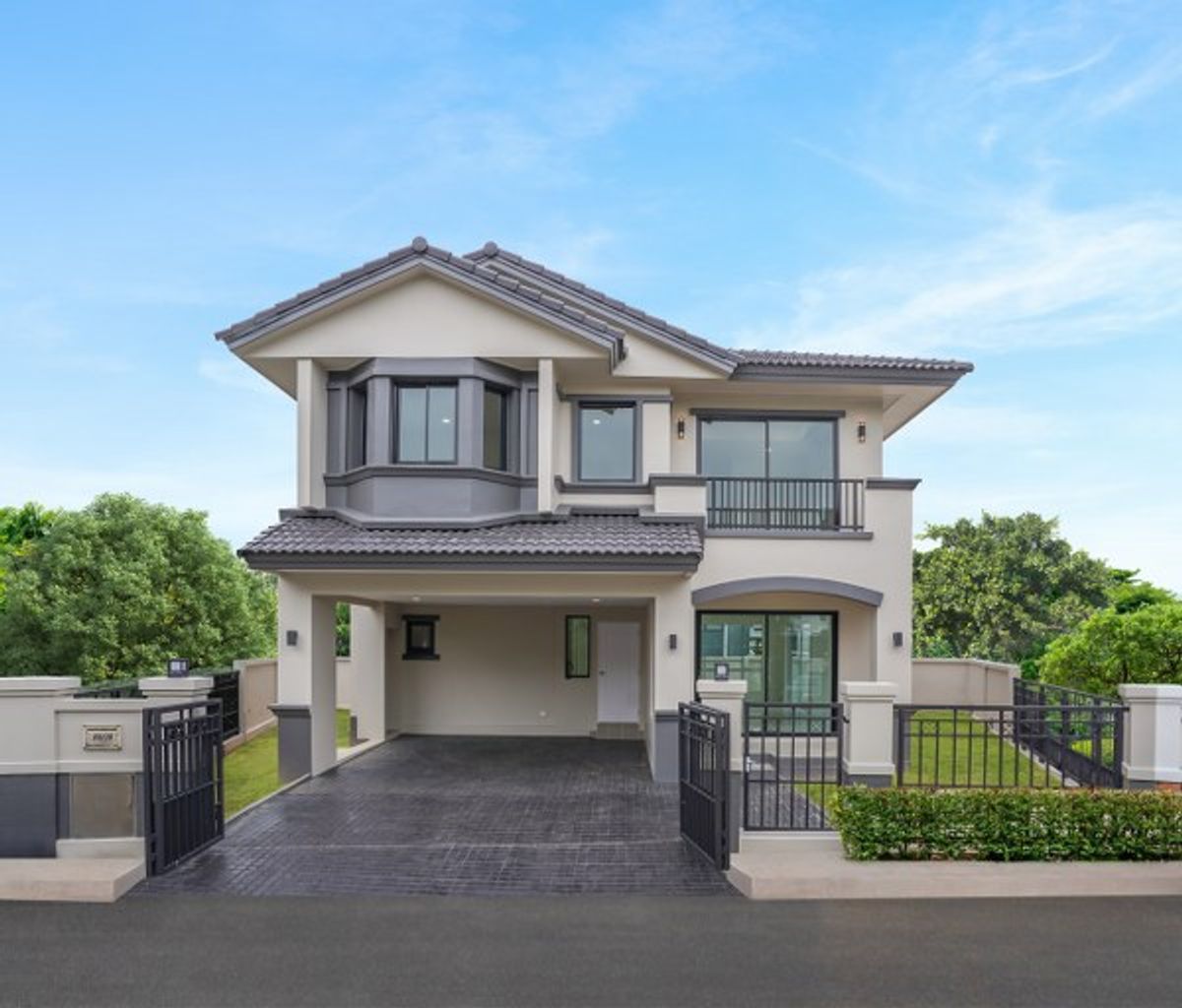For SaleHouseNonthaburi, Bang Yai, Bangbuathong : Detached house, Manthana Ratchapruek Project, near Central Westgate (5832)