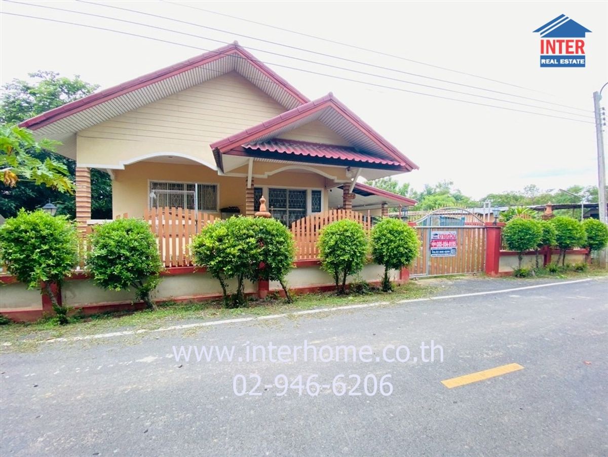 For SaleHouseChaengwatana, Muangthong : 1st floor house, 98.7 sq.w., a detached house, Soi is happy. Kanchanaphisek Road, Pao In Road, Pak Kret, Nonthaburi