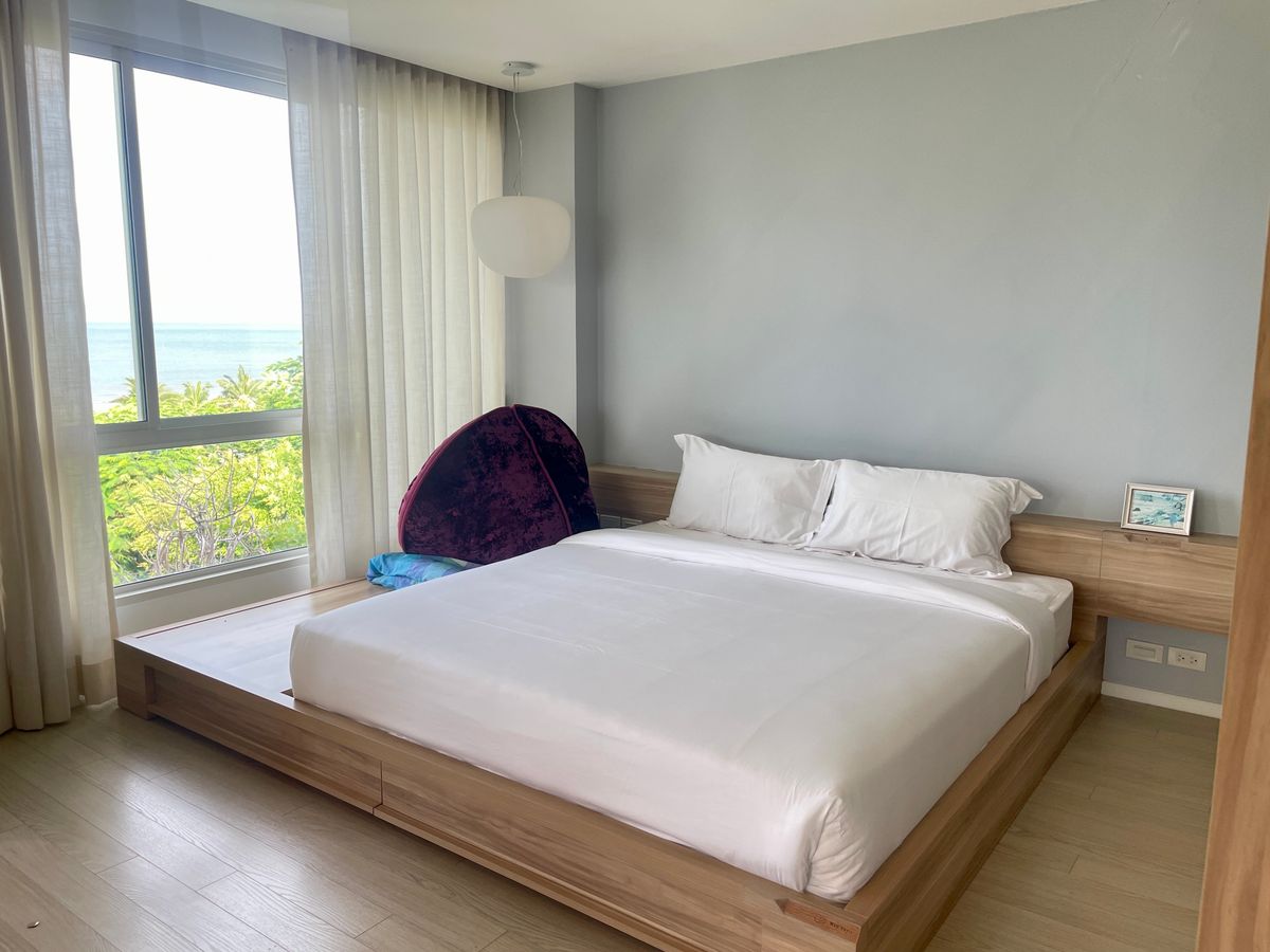 ขายคอนโดหัวหิน ประจวบคีรีขันธ์ : [V001]🌴 คอนโดหรู ห้องมุม ติดทะเล วันเวลา หัวหิน – เขาเต่า [Wan Vayla Hua Hin-Khao Tao] วิวทะเล สวยเต็มตา