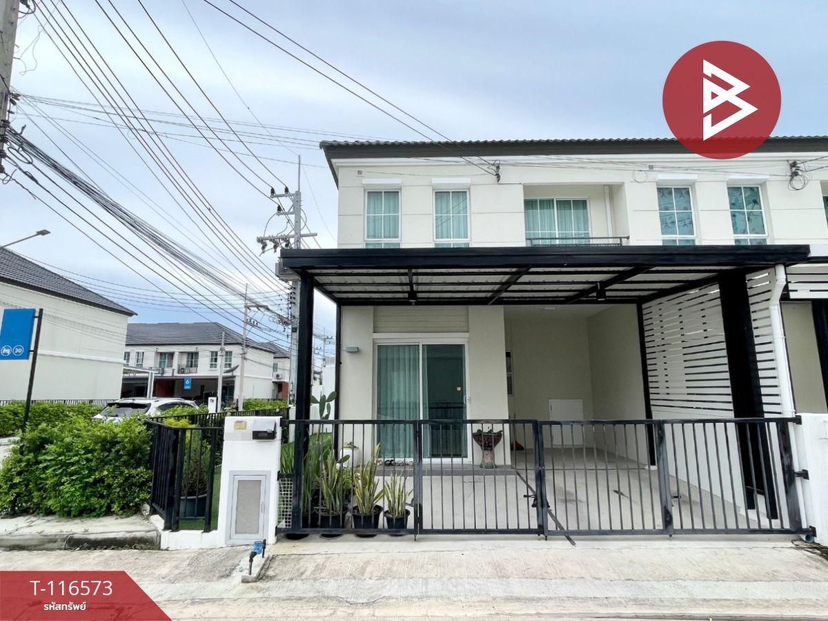 For SaleTownhomePattaya, Bangsaen, Chonburi : Townhouse for sale Pruksa Village Nongmon-Chon Buri 3 is ready.
