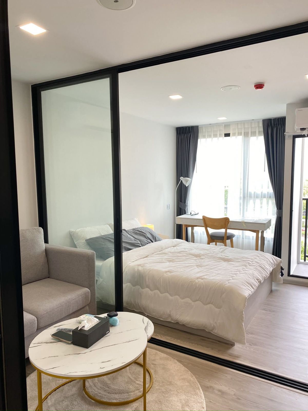 For RentCondoKasetsart, Ratchayothin : 🎀 Condo for rent, Kave Seed Kaset, beautiful room 🧡 Decorated with 🧡