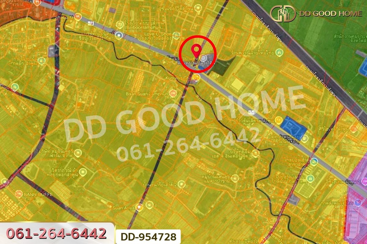 ขายที่ดินลำพูน : DD-954728 ที่ดินเมืองลำพูน 1 ไร่ 236 ตร.ว. ลำพูน ใกล้โกลบอลเฮ้าส์