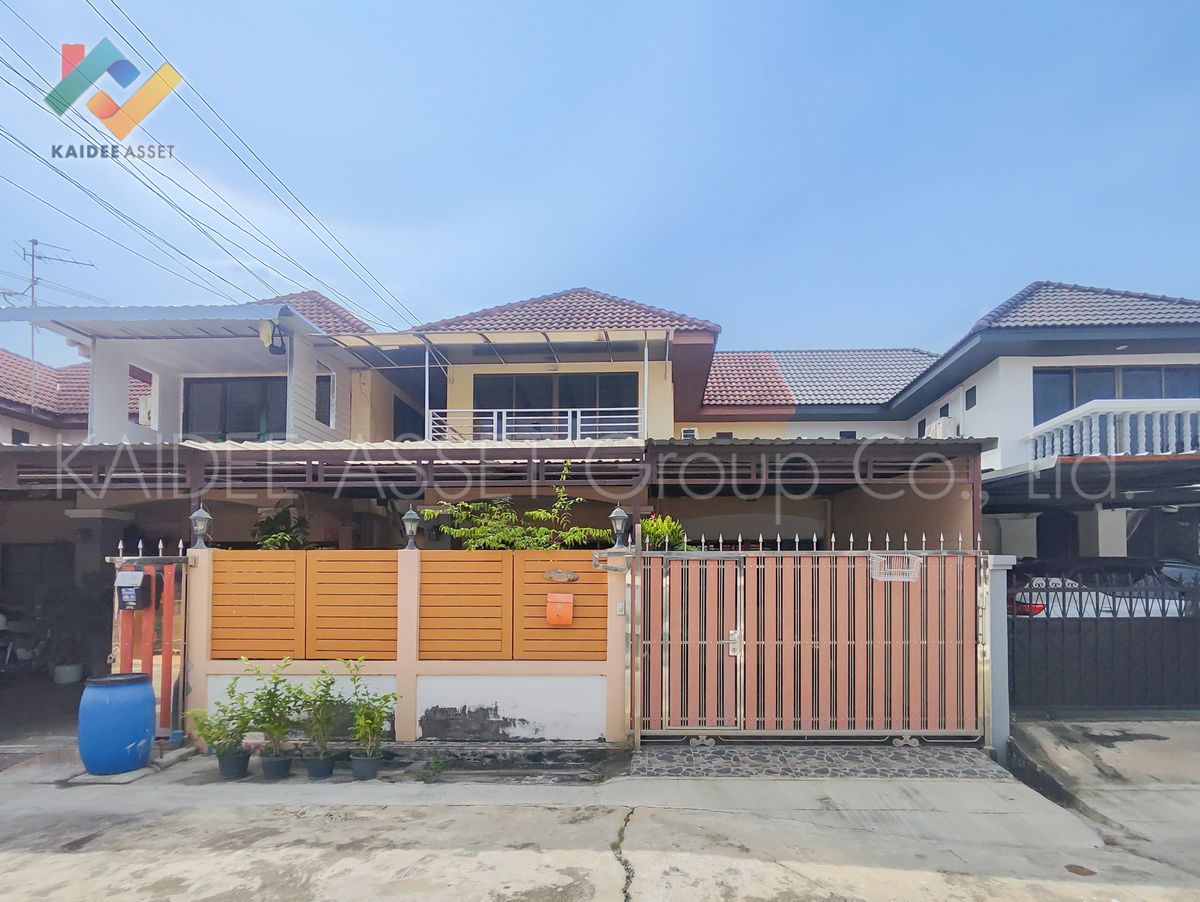 ขายบ้านรัตนาธิเบศร์ สนามบินน้ำ พระนั่งเกล้า : บ้านแฝด ซอย รัตนาธิเบศร์ 22 ติวานนท์ 25 ( แผ่นดินทอง )