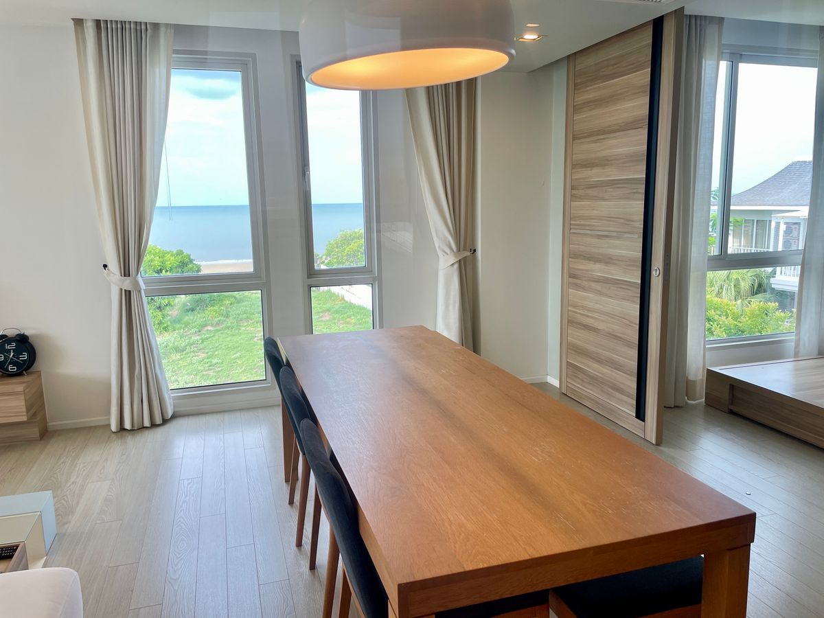 ขายคอนโดหัวหิน ประจวบคีรีขันธ์ : [V001]🌴 คอนโดหรู ห้องมุม ติดทะเล วันเวลา หัวหิน – เขาเต่า [Wan Vayla Hua Hin-Khao Tao] วิวทะเล สวยเต็มตา