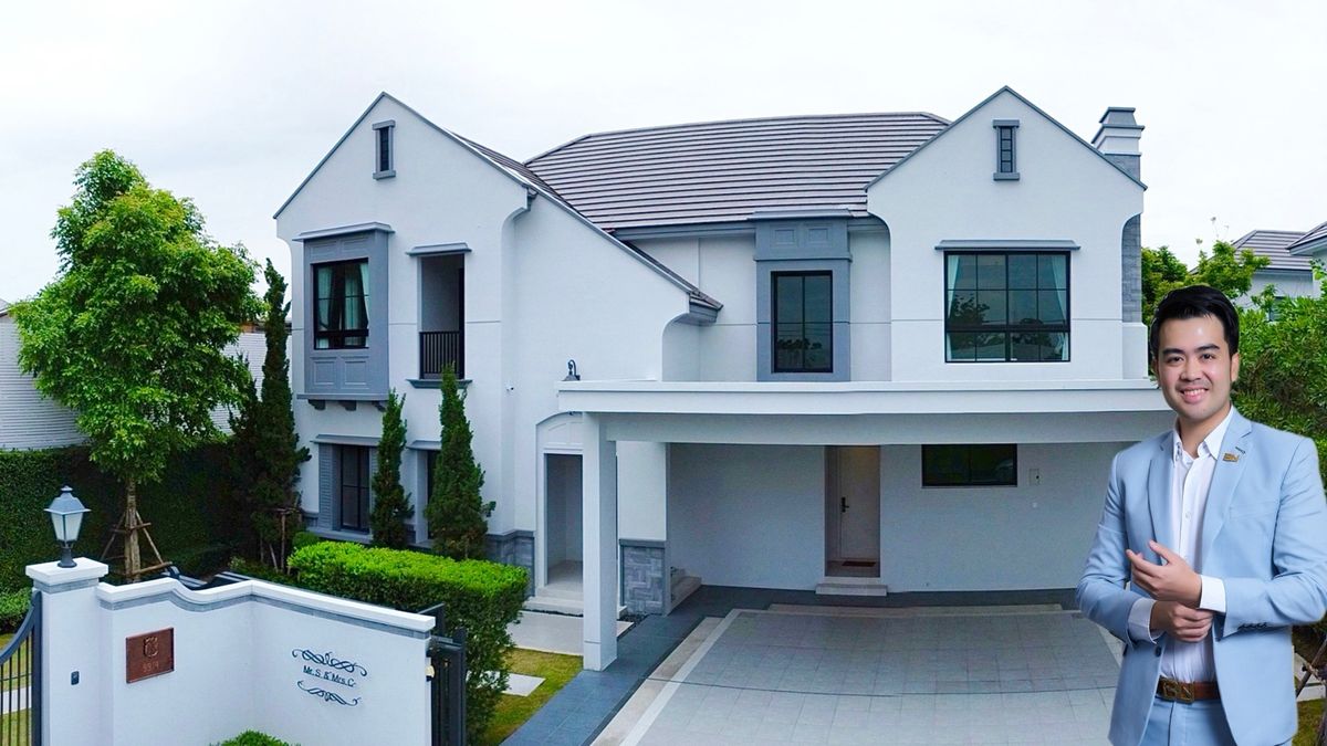 For SaleHousePinklao, Charansanitwong : Rare Item! Luxury Corner House at the First Alley of the Project — Better Price Than a New One🌳 For Sale: Luxury Corner House at Nantawan Pinklao-Kanchanapisek, in excellent condition