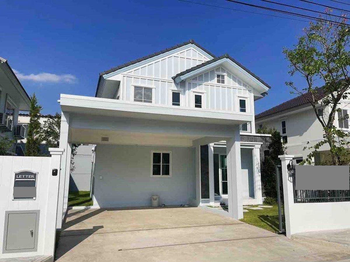 HouseBangna, Bearing, Lasalle : Sell/rent 50.3 Sq 3, 3 bedrooms, 2 water houses, 2 -storey house, Villaggio 2, Srinakarin, Bang Na Km 5