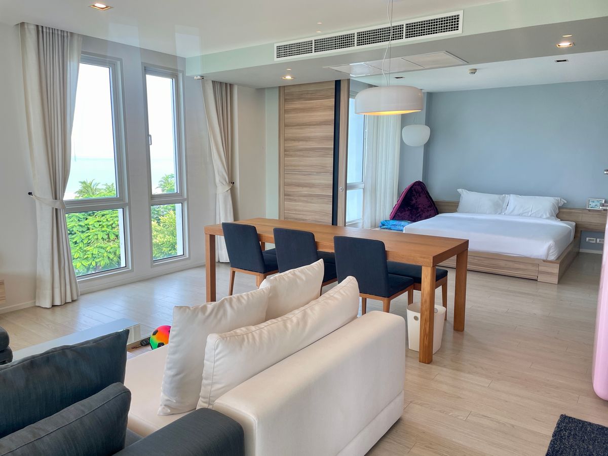 ขายคอนโดหัวหิน ประจวบคีรีขันธ์ : [V001]🌴 คอนโดหรู ห้องมุม ติดทะเล วันเวลา หัวหิน – เขาเต่า [Wan Vayla Hua Hin-Khao Tao] วิวทะเล สวยเต็มตา