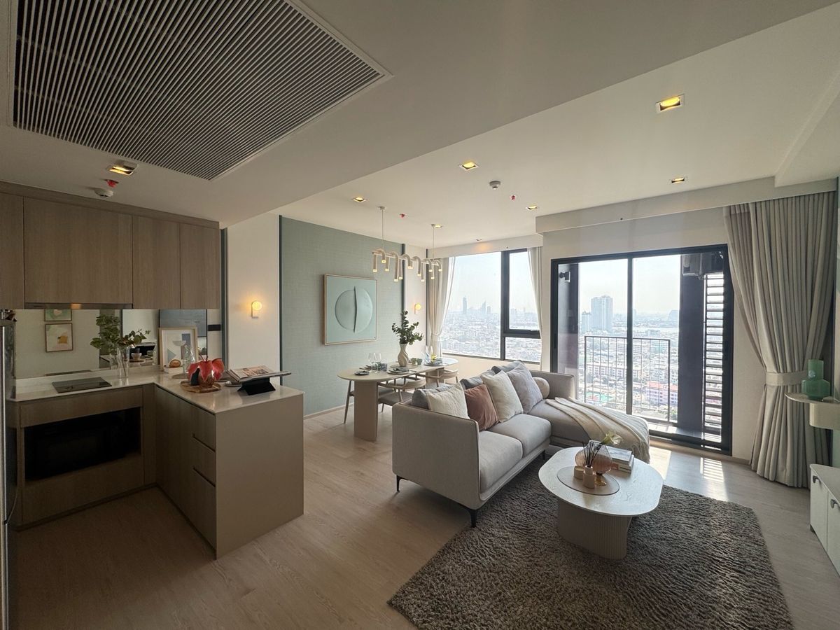 For SaleCondoWongwianyai, Charoennakor : ✨ Sell Reference, Sathorn, Wongwian Yai, Hot Deals, Special price 9.9, 2 bedrooms, size 64.65 sq.mols, next to BTS and near Icon Siam.