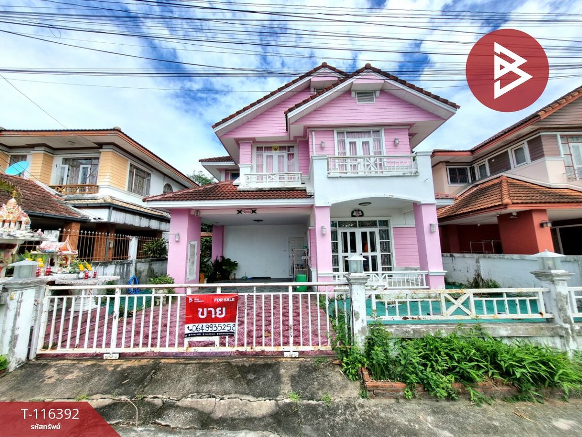 For SaleHousePattaya, Bangsaen, Chonburi : House for sale Thararin Sriracha Village, Chon Buri