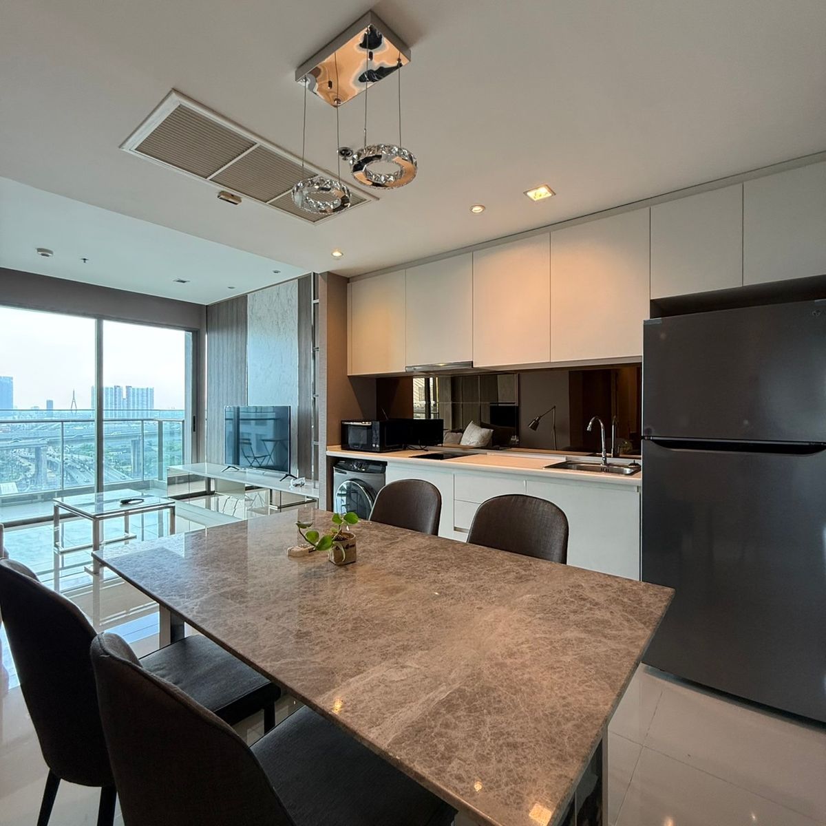 ให้เช่าคอนโดพระราม 3 สาธุประดิษฐ์ : For Rent Starview Rama 3    2beds F/F Ready to move in