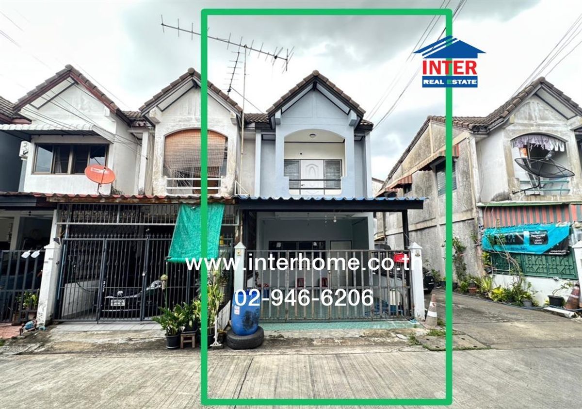 For SaleTownhomeKasetsart, Ratchayothin : 2 -story townhouse 16.9 sq.w., Natthakarn 2 Village Soi Phahonyothin 52, Intersection 37, Characterin 37, Sai Mai District, Bangkok