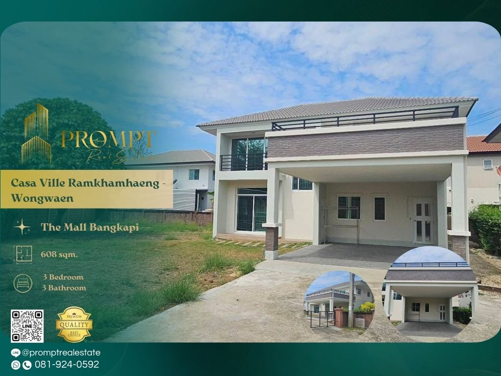 For RentHouseMin Buri, Romklao : CD03653 - Casa Ville Ramkhamhaeng - Wongwaen :  คาซ่า วิลล์ รามคำแหง - วงแหวน