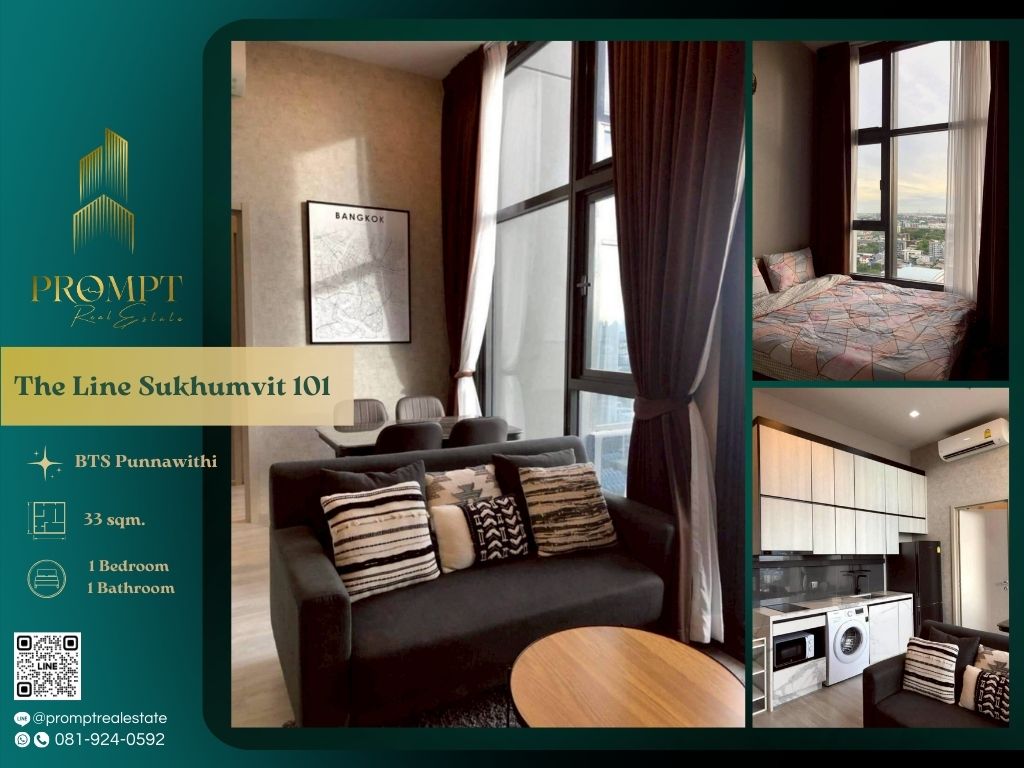 For RentCondoOnnut, Udomsuk : ST13495 - The Line Sukhumvit 101 :  เดอะ ไลน์ สุขุมวิท 101 - BTS Punnawithi / BTS Bang Chak / Century the movie plaza Sukhumvit