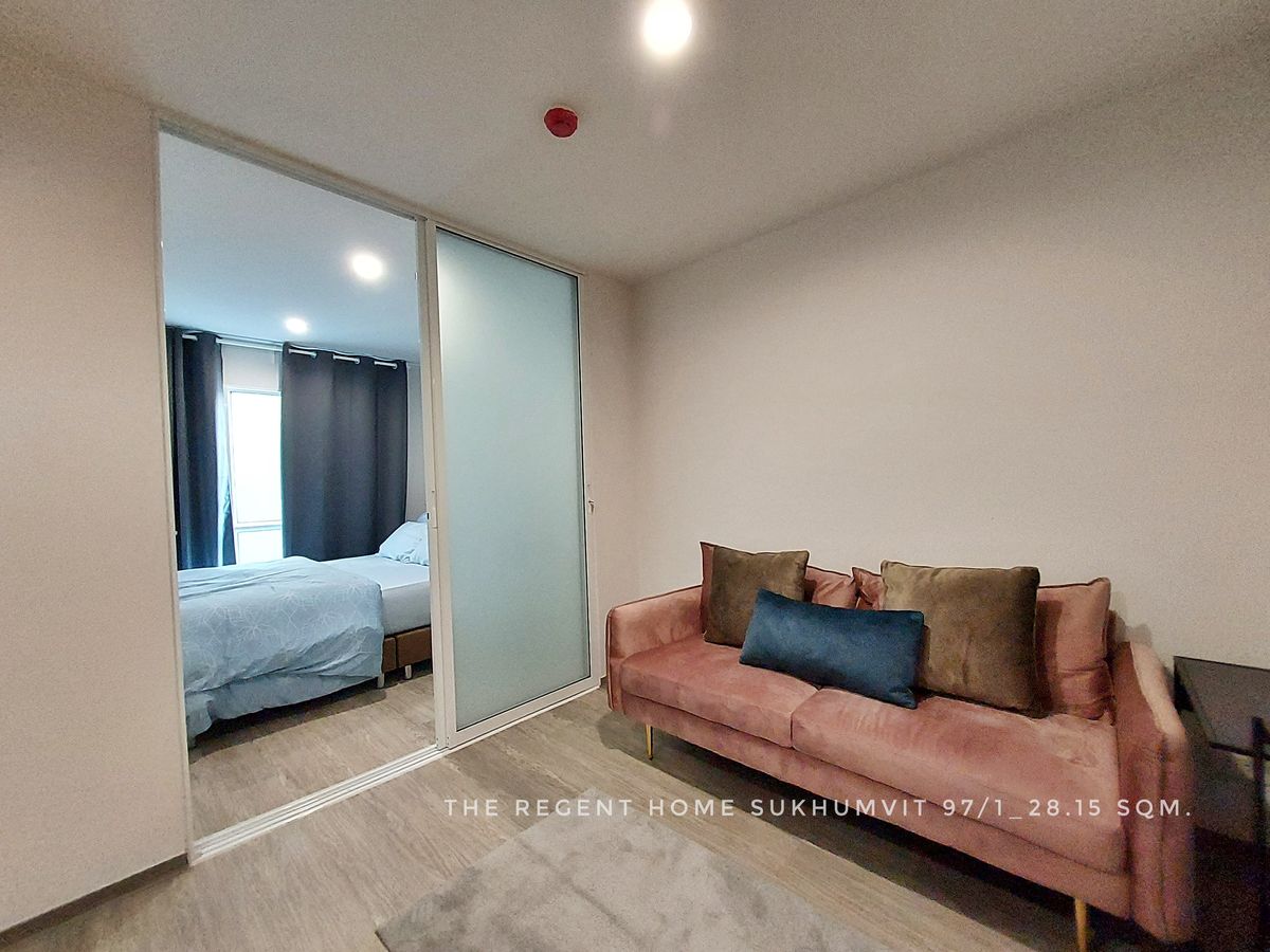 ให้เช่าคอนโด : ให้เช่าห้องคอนโด Regent Home Sukhumvit 97/1 ใกล้ทางเข้าออก มี 7-11 หน้าโครงการ