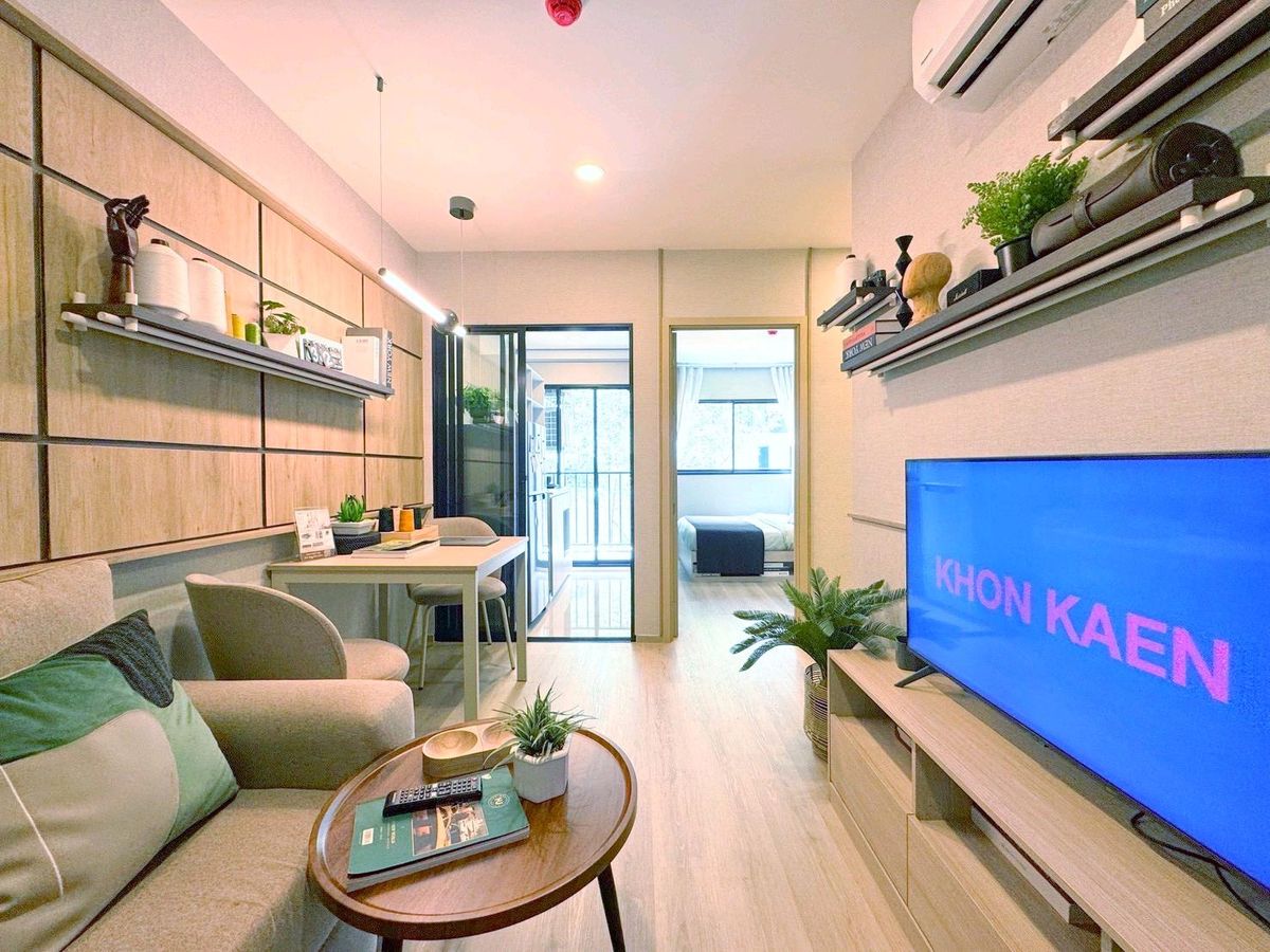 For SaleCondoKhon Kaen : Urgent 🔥🔥 Condo for sale Near Khon Kaen University, Room 24 sqm. Starting 1.59 Milk. Room 28 sqm. Start 2.19.