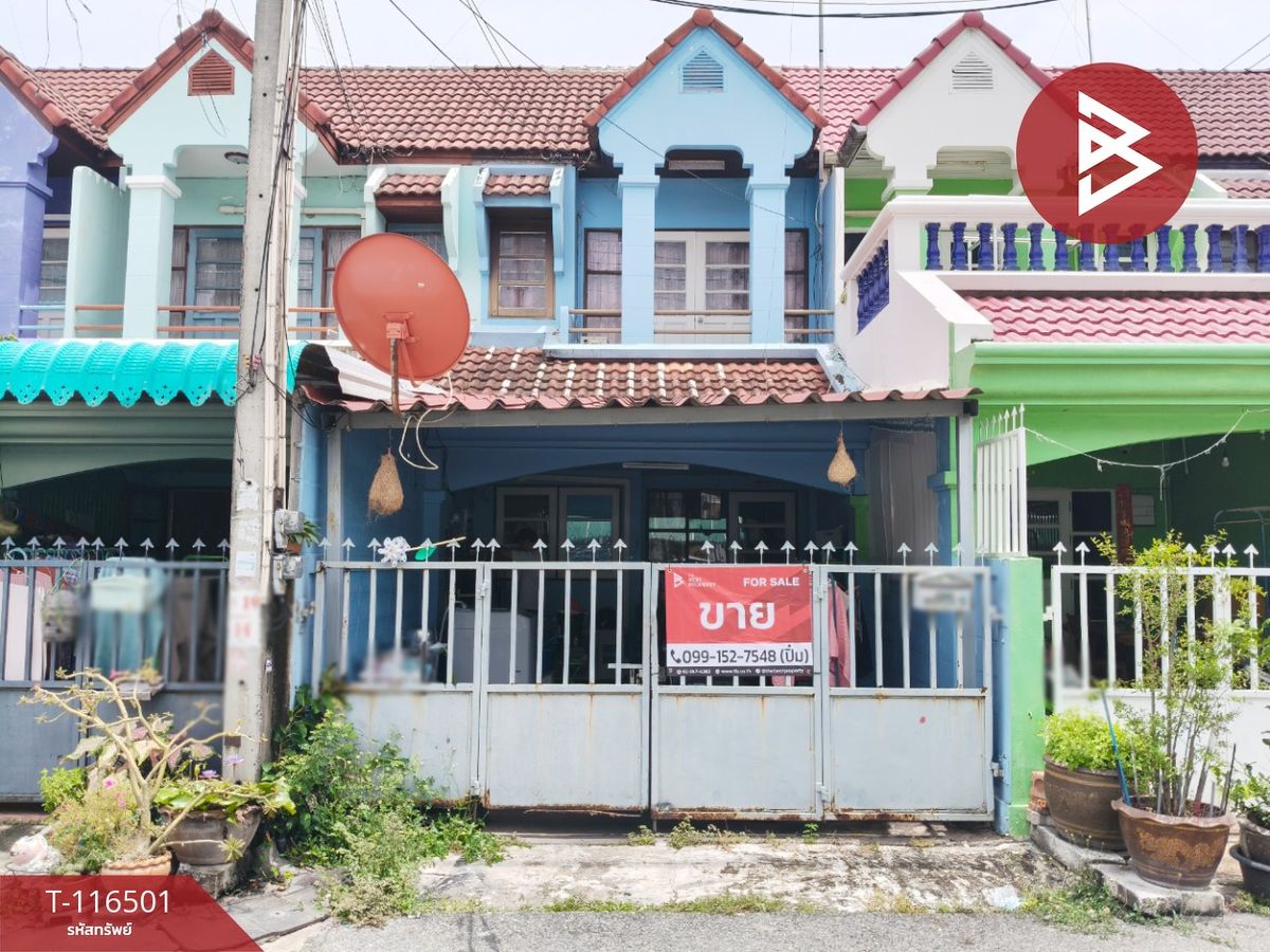For SaleTownhomePattaya, Bangsaen, Chonburi : Townhouse for sale Sajjavilla Village, Ban Suan Chon Buri