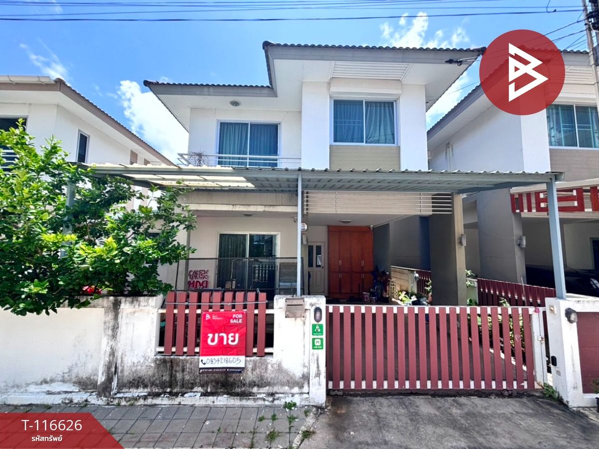 For SaleHousePattaya, Bangsaen, Chonburi : Twin house for sale, Benya Pha Samet Village, Chon Buri