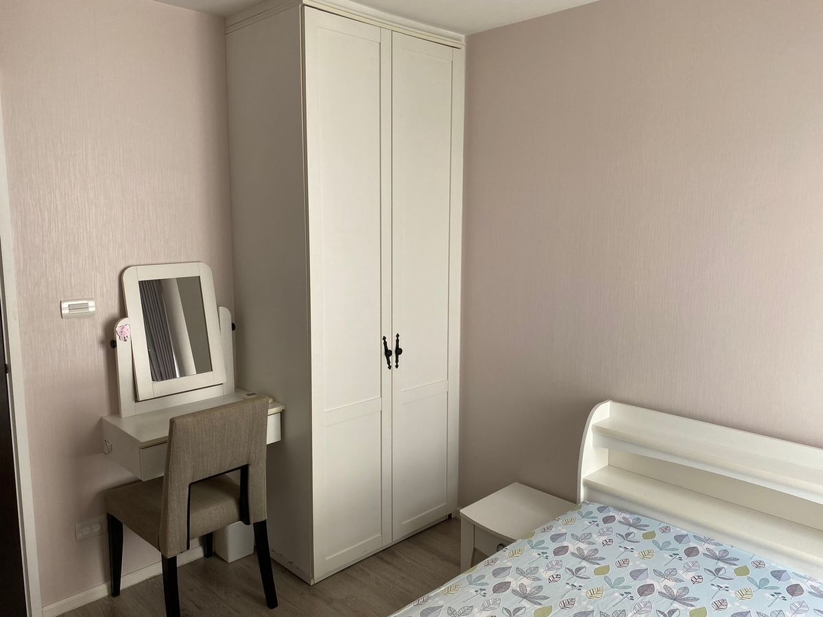 For RentCondoBangna, Bearing, Lasalle : Beautiful room, corner room, beautiful garden, 2 bedrooms, 1 room, Knightbridge Bearing Sukhumvit 107