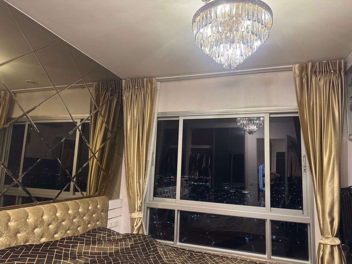 For RentCondoSamut Prakan,Samrong : For Rent 📢🌈 The President Sukhumvit - Samutprakan & GT; & GT; Floor 33 decorated with Built-in furniture, complete with easy electrical appliances, attached to BTS Phraeksa #LV-MO2065