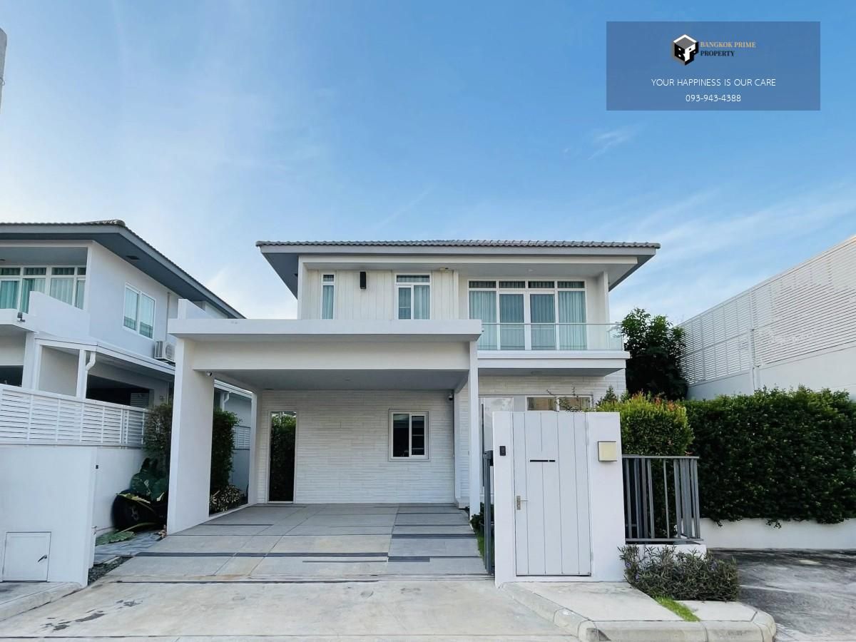 ให้เช่าบ้านลาดกระบัง สุวรรณภูมิ : Mantana Bangna-Wongwaen | บ้านแปลงหัวมุม หันหน้าทางทิศเหนือ | #2025071210896